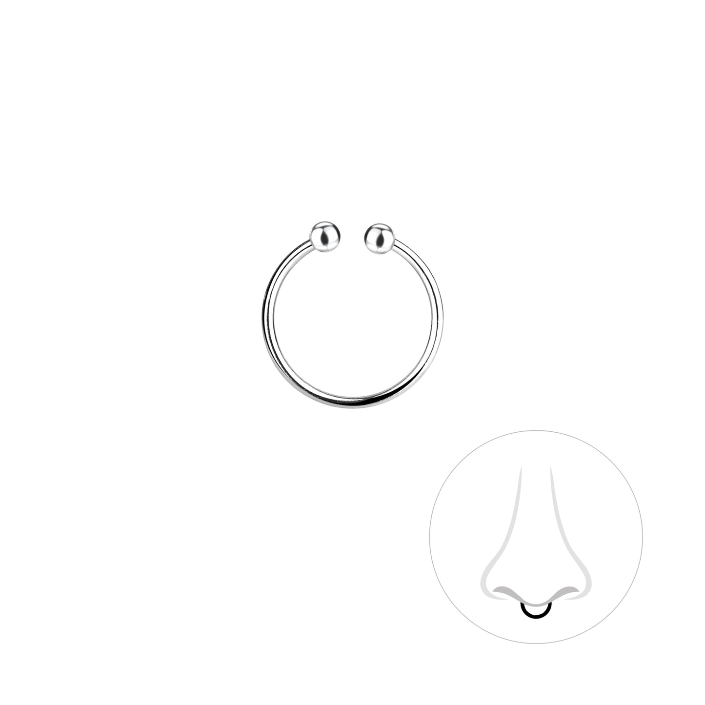 Sterling Silver Septum Clip