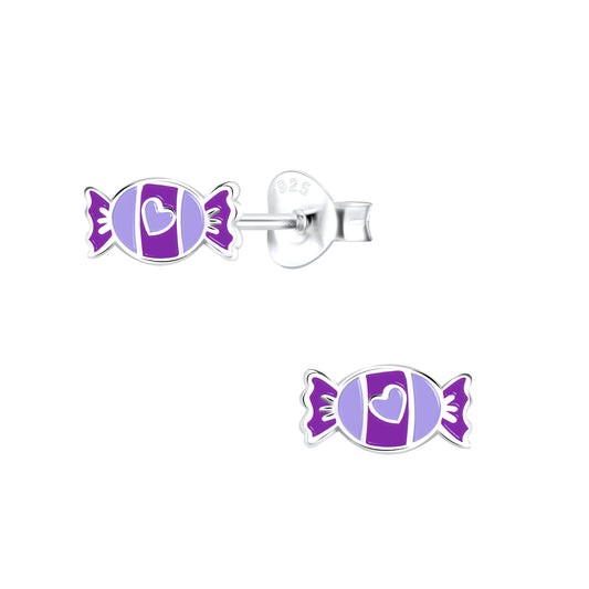 Sterling Silver Candy Sweet Childrens Earrings - Melchior Jewellery