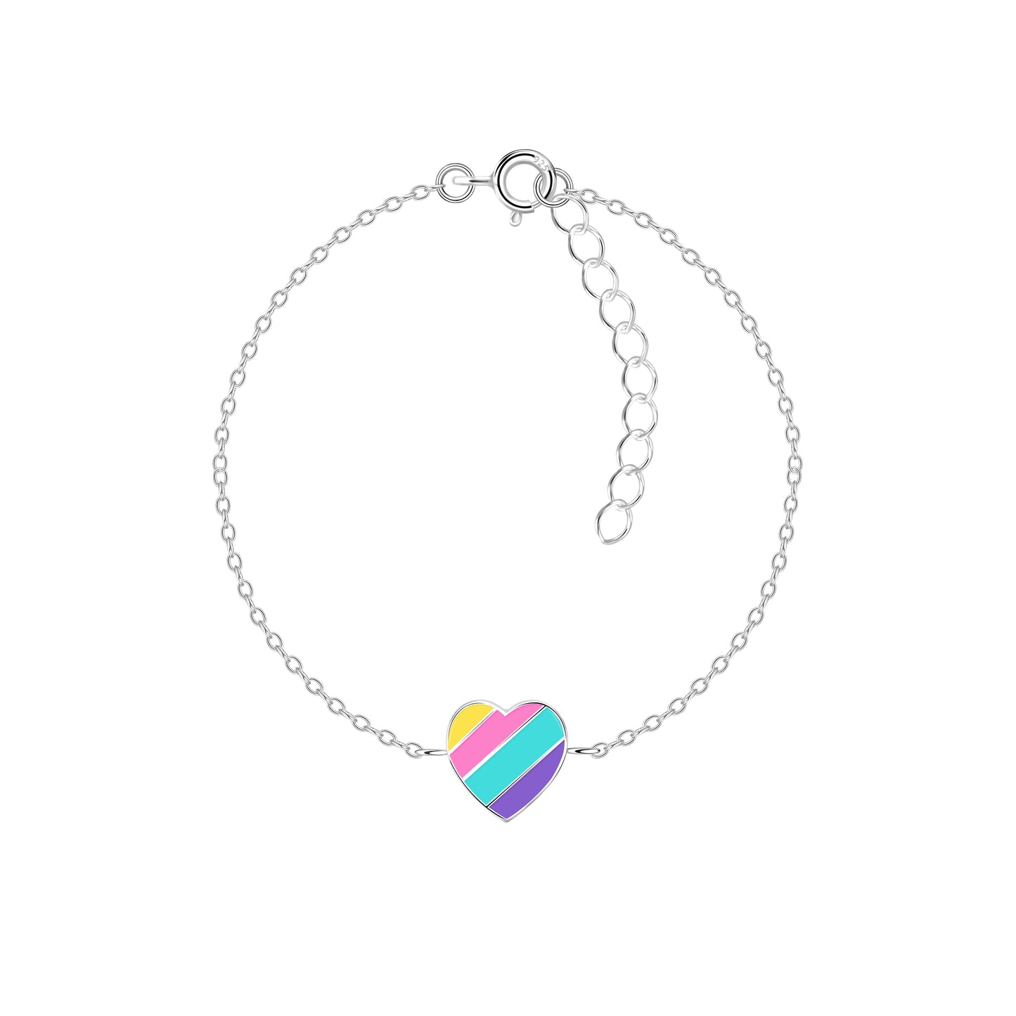 Children's Sterling Silver Heart Bracelet - Melchior Jewellery