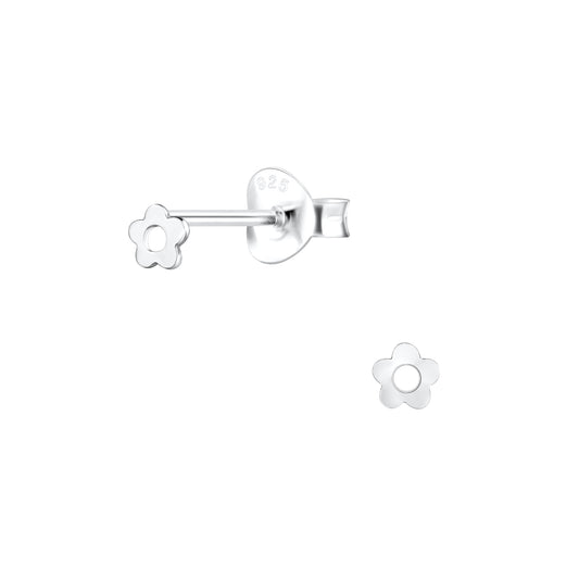 Children's Sterling Silver Tiny Flower Stud Earrings - Melchior Jewellery