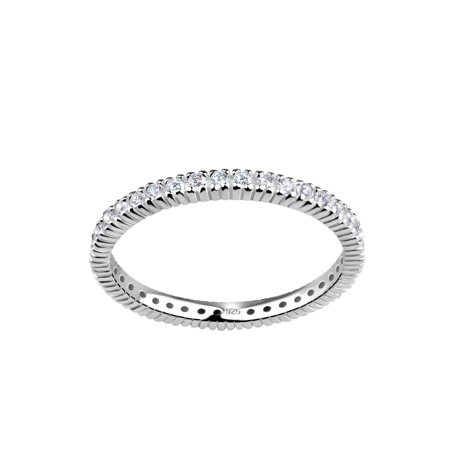 Sterling Silver CZ Eternity Ring - Melchior Jewellery