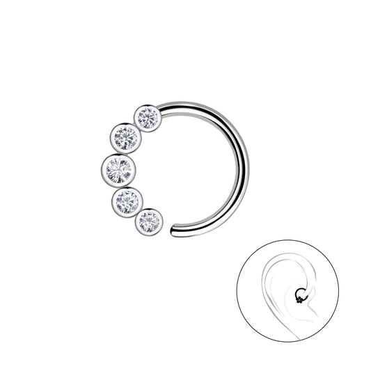 Sterling Silver Cartilage Hoop