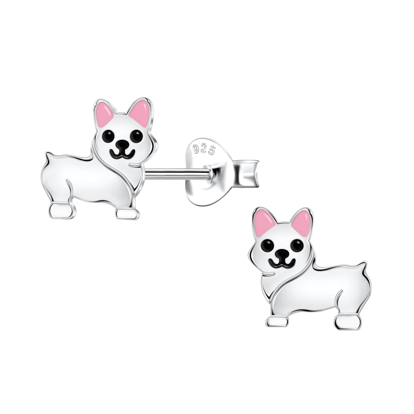 Children's Sterling Silver chihuahua Dog Stud Earrings - Melchior Jewellery
