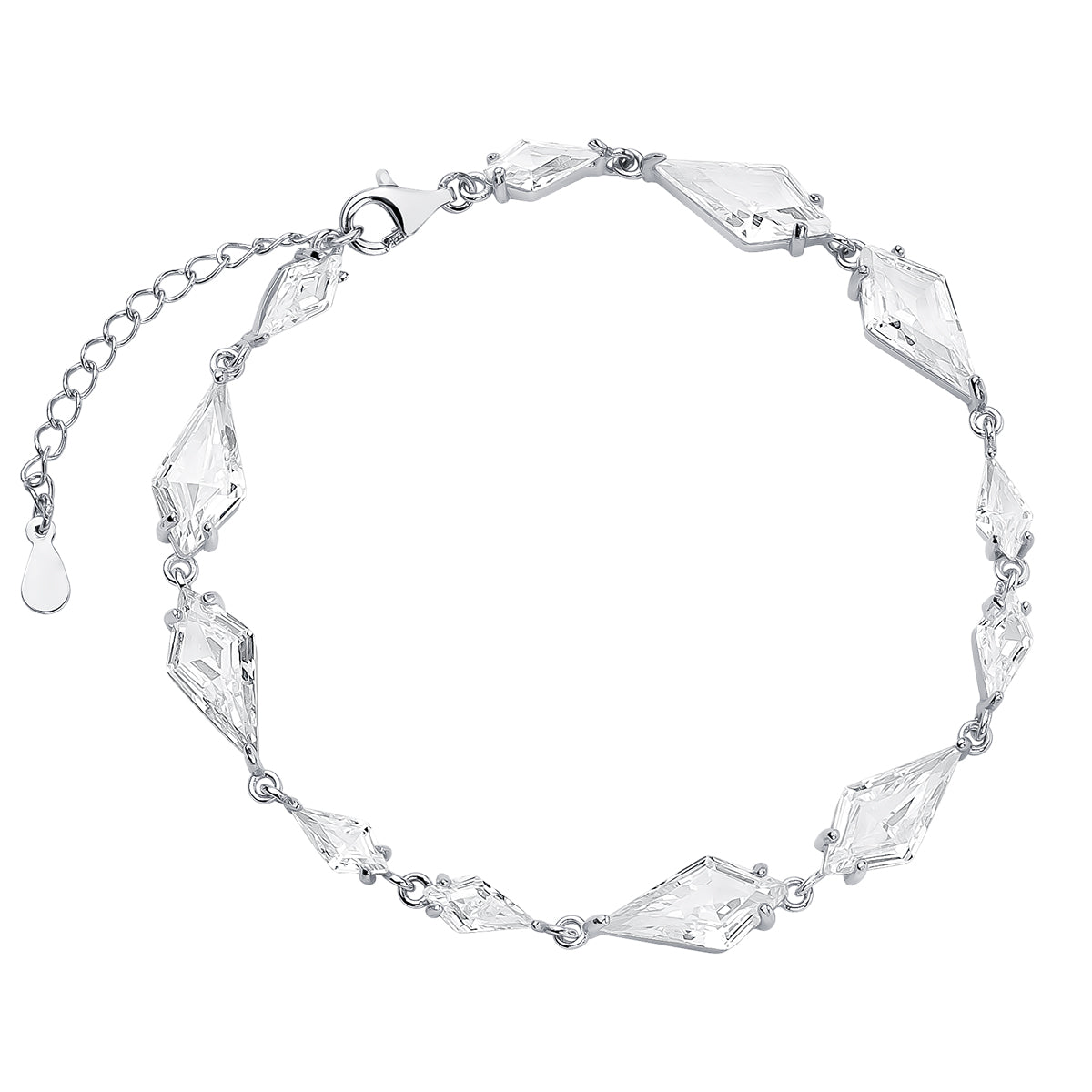 Sterling silver CZ Bridal Bracelet - Melchior Jewellery