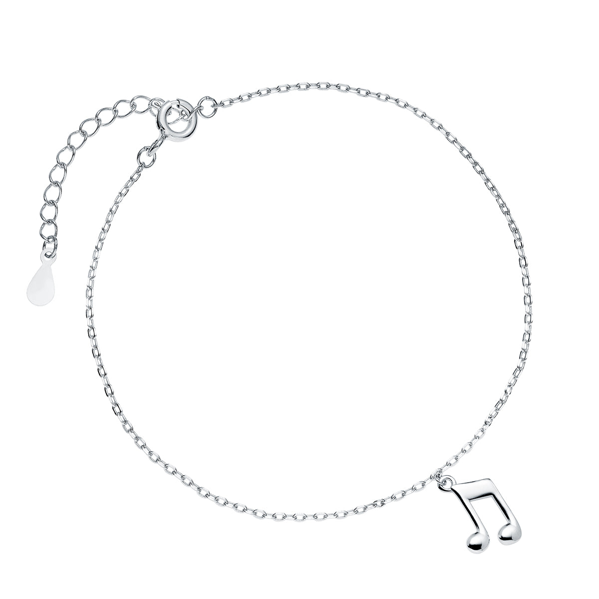Sterling Silver Musical Note Bracelet - Melchior Jewellery