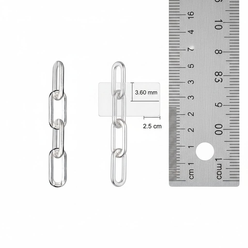 Sterling Silver Paperclip Link Drop Earrings