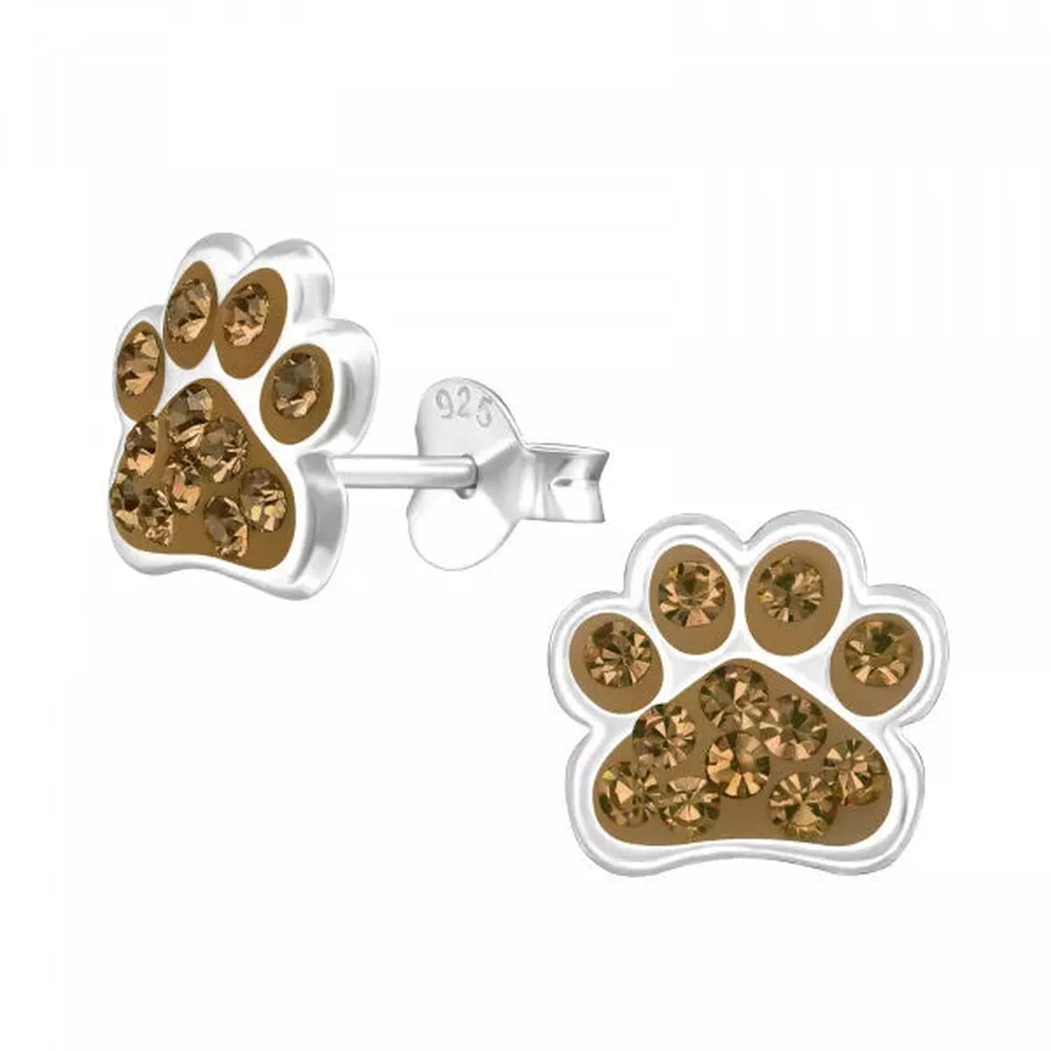 Melchior Jewellery Sterling Silver Dog Paw Stud Earrings - Melchior Jewellery