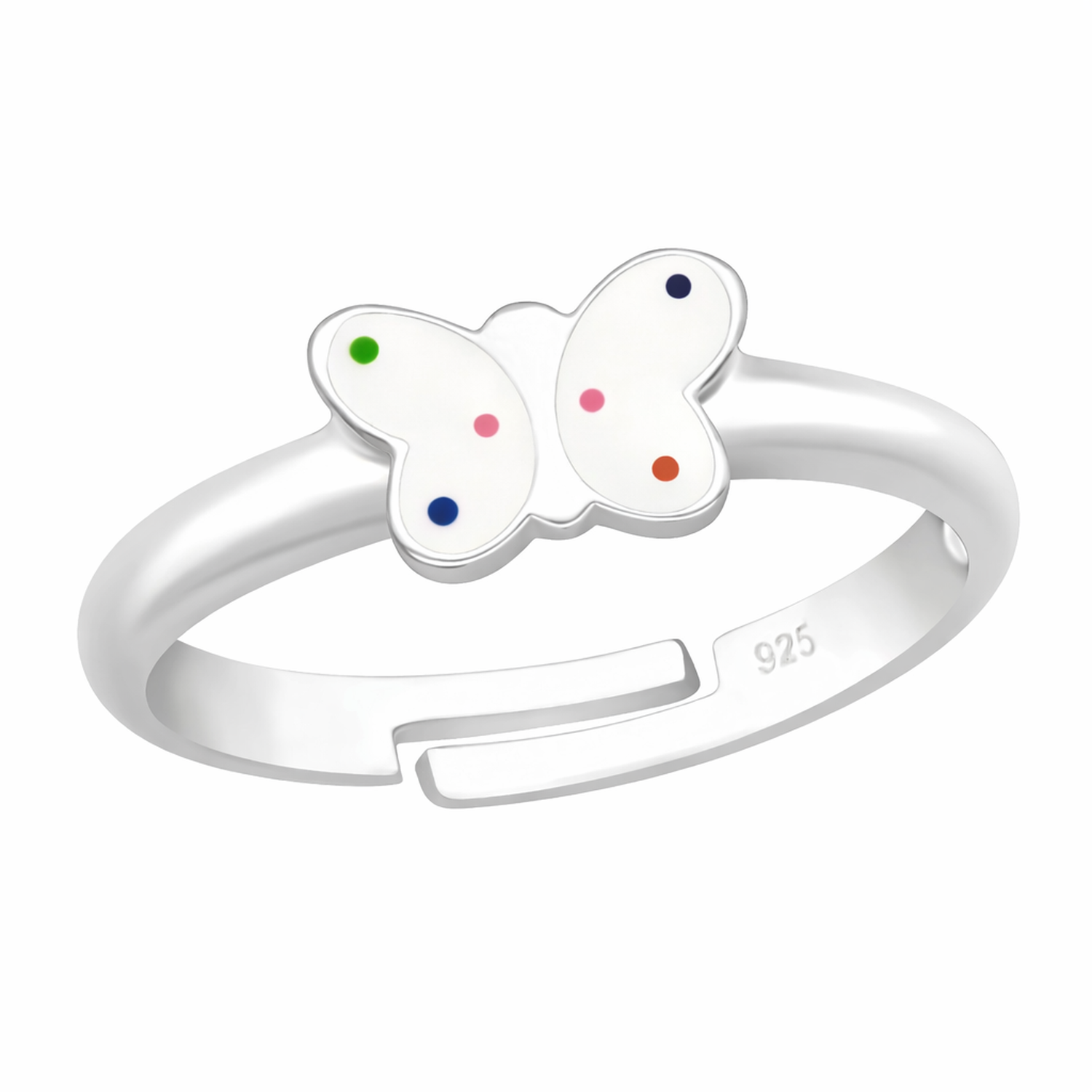 Spotted Butterfly Ring for Kids in Sterling Silver - Melchior Jewellery
