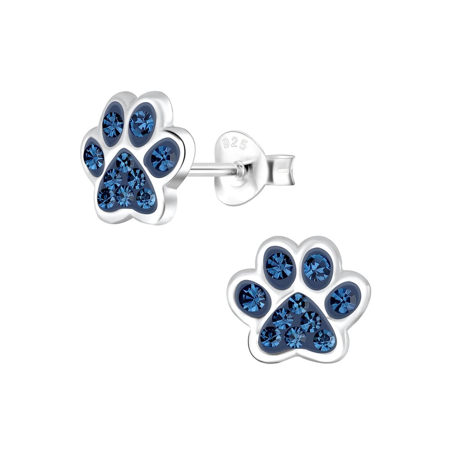 Sterling Silver Dog Paw Stud Earrings - Melchior Jewellery