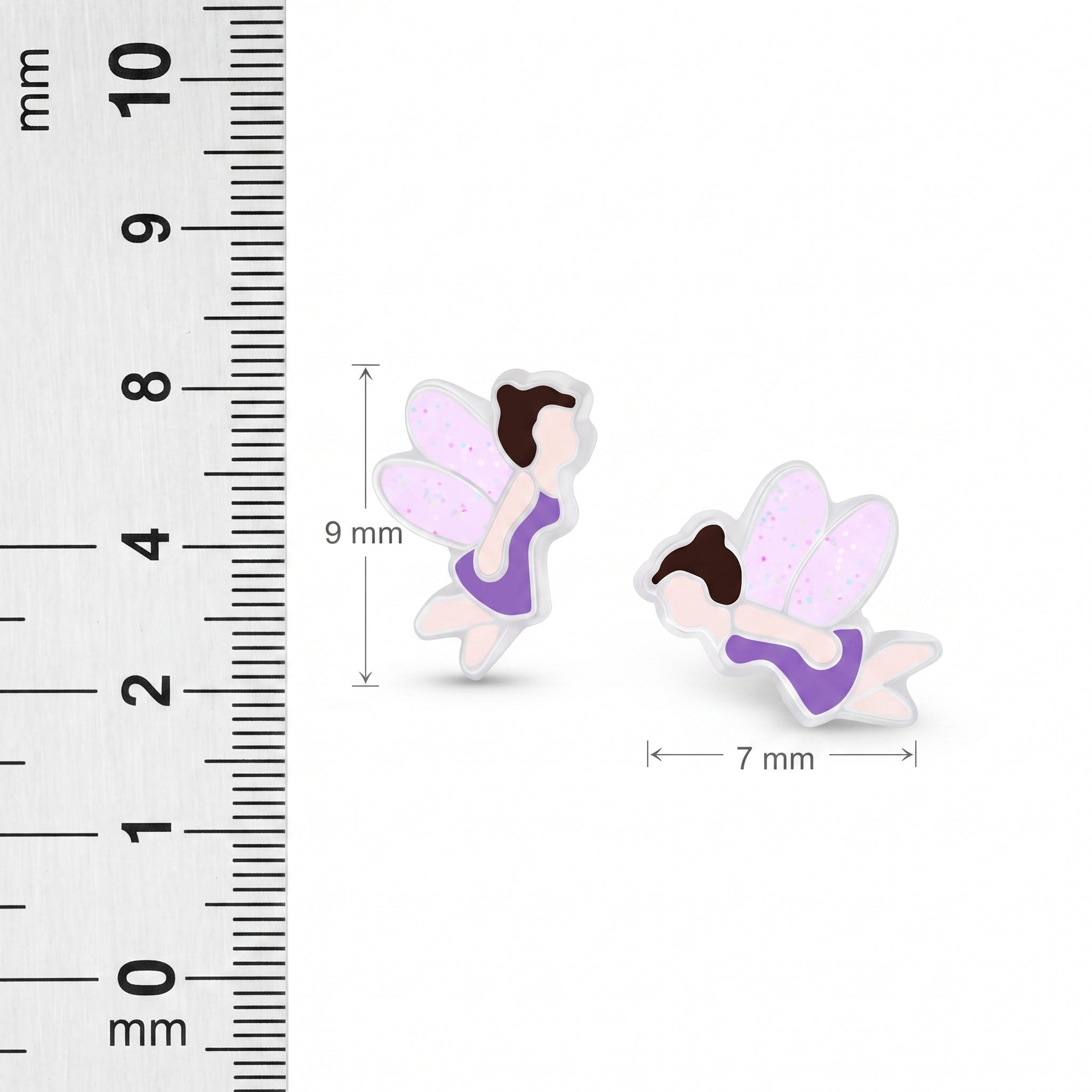 925 sterling silver fairy earrings for kids