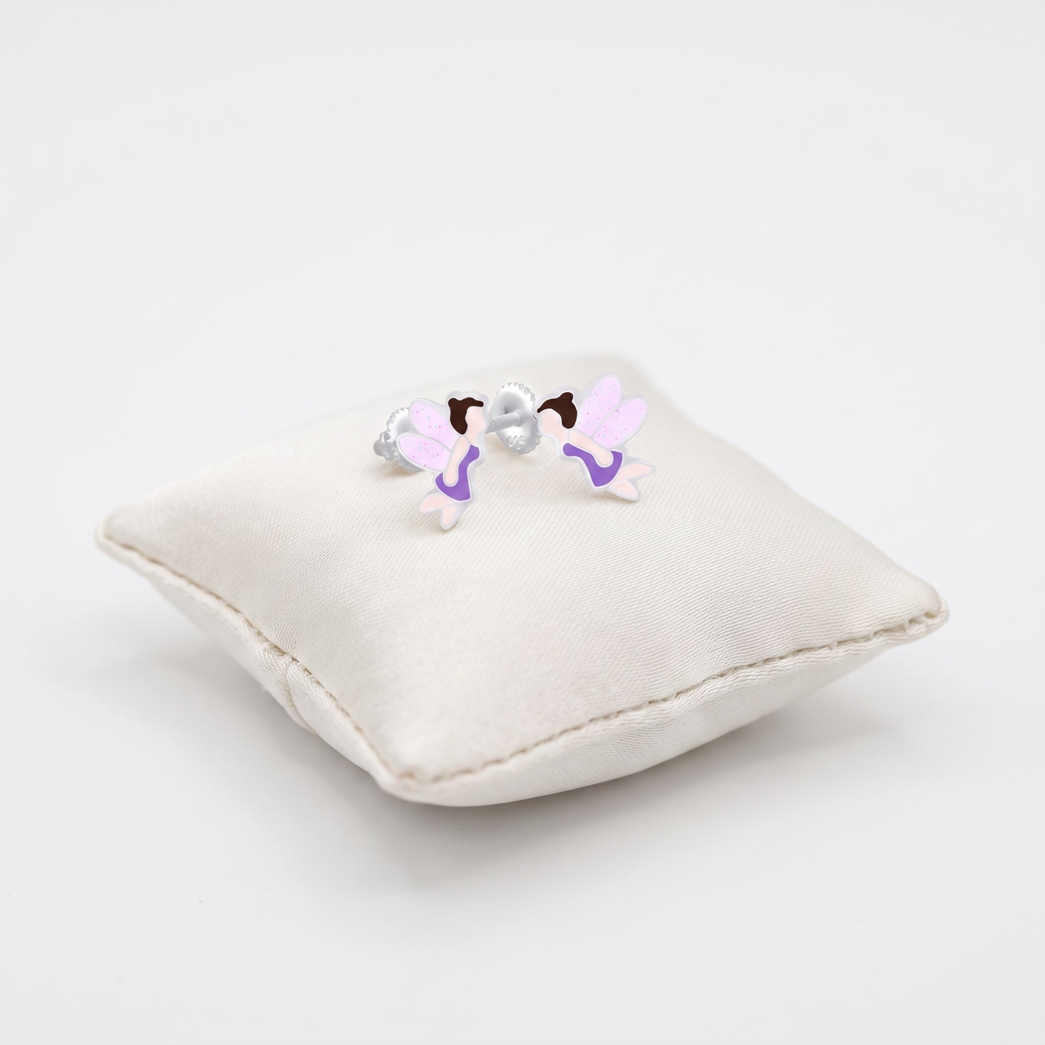 Fairy screw back earrings for girls
