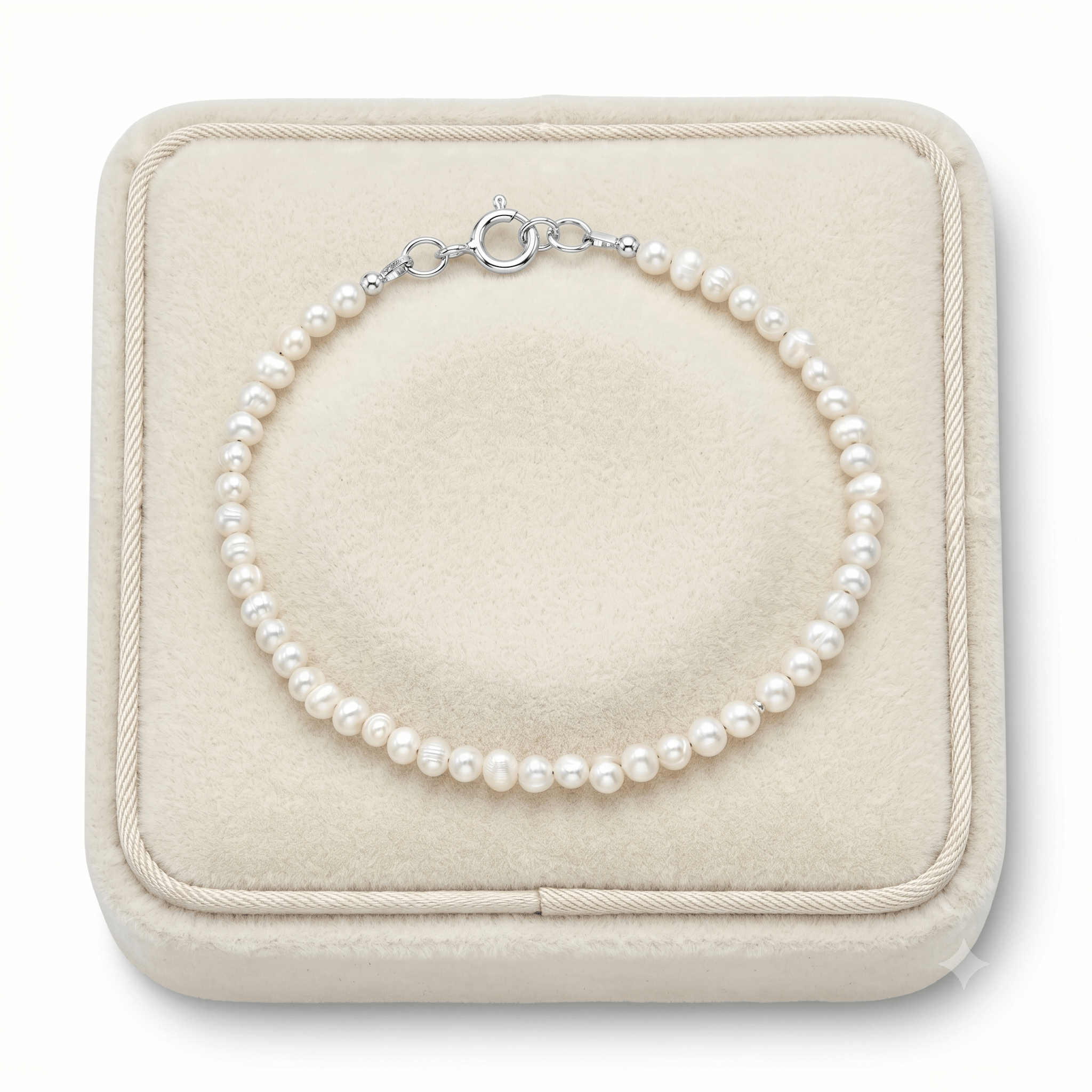 925 Sterling Silver Bracelet, Beaded with Freshwater Pearls - Melchior Jewellery