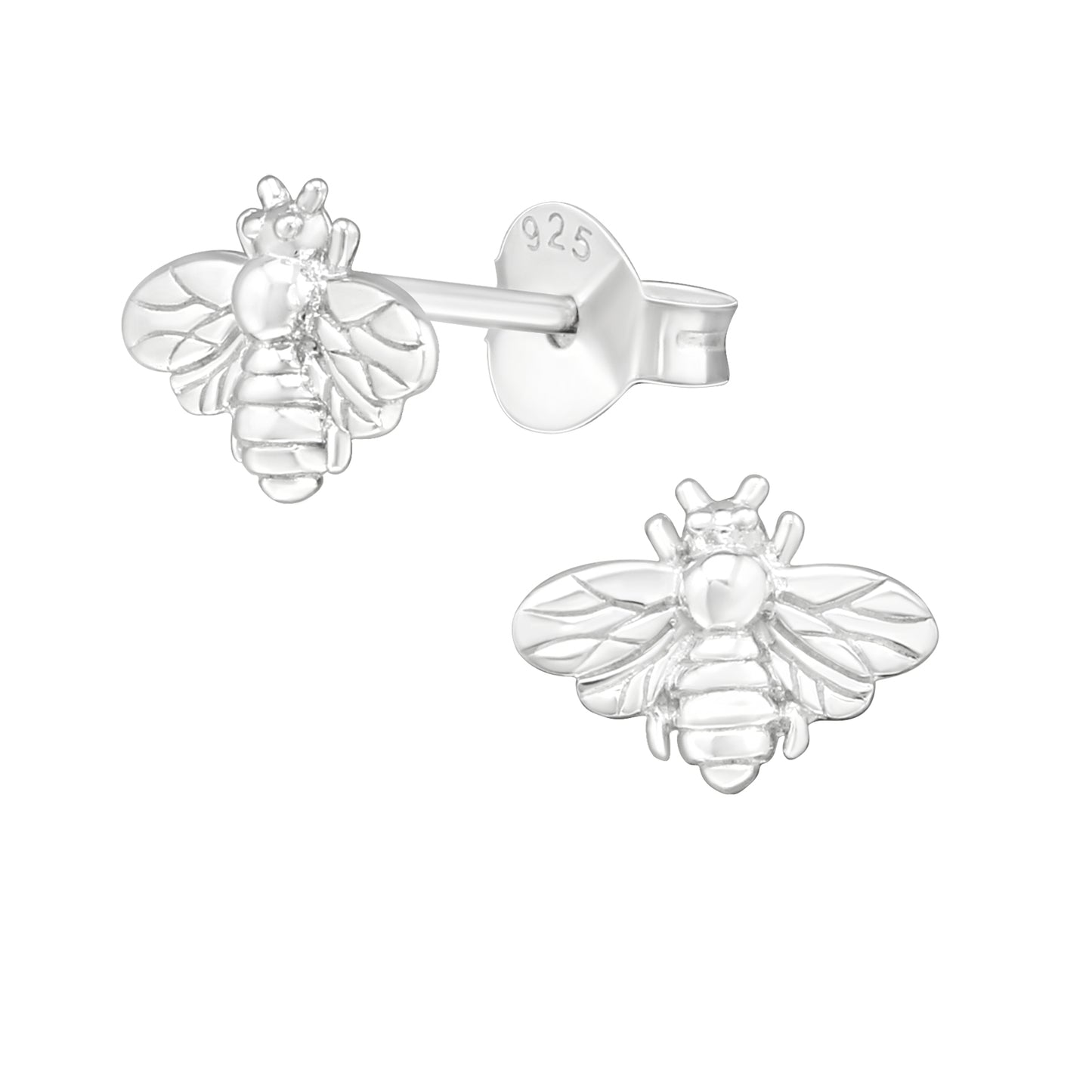 Sterling Silver Bee Stud Earrings - Melchior Jewellery