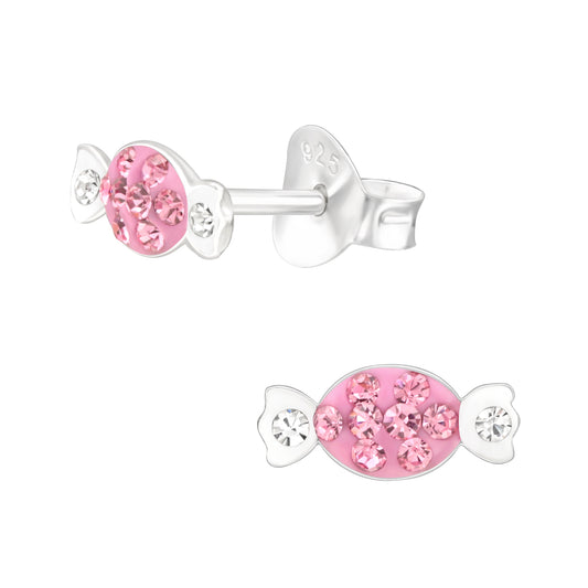 Children's 925 Sterling Silver CZ Candy Sweet Stud Earrings - Melchior Jewellery