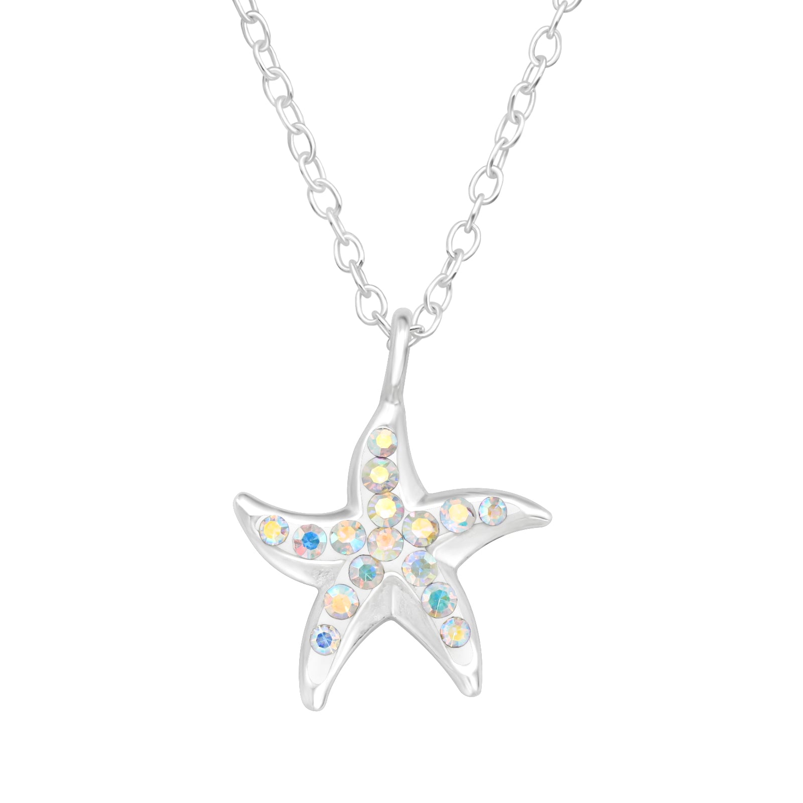 Starfish on sale pendant swarovski