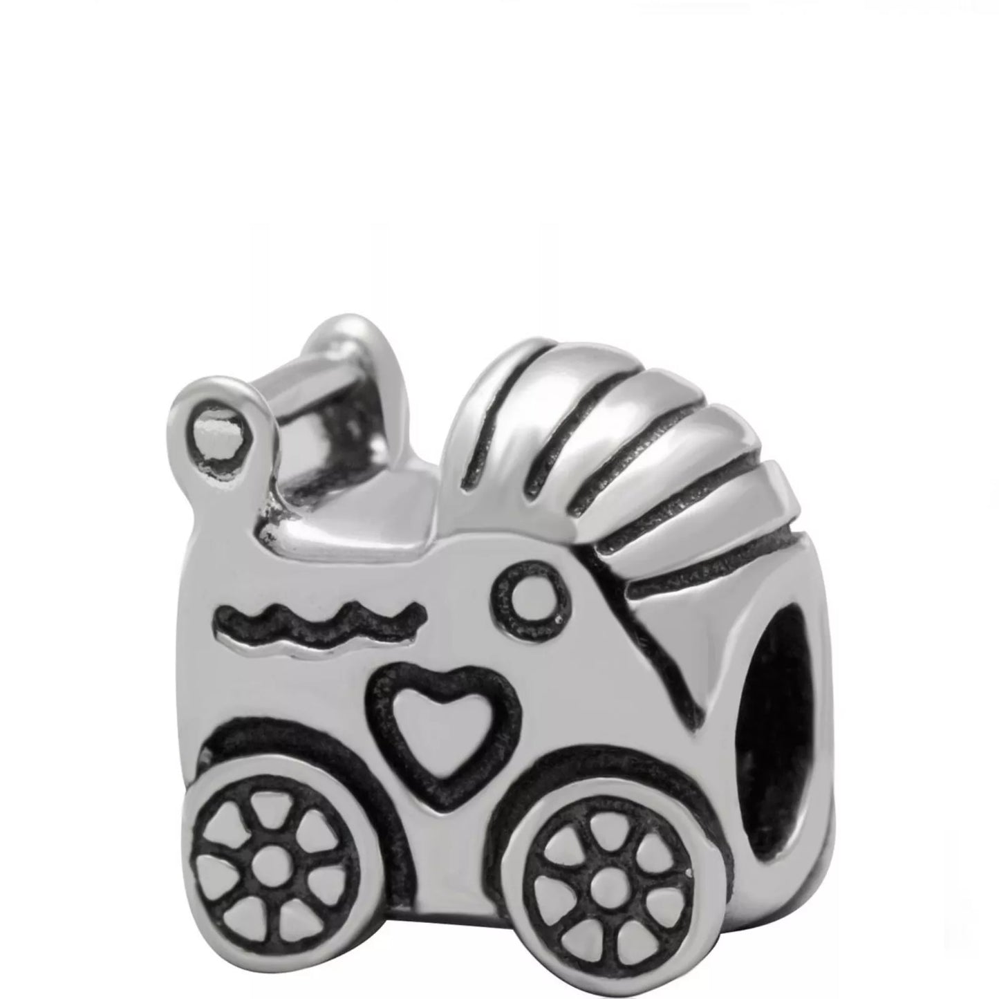 Sterling Silver Baby Pram Pushchair Charm Bead - Melchior Jewellery