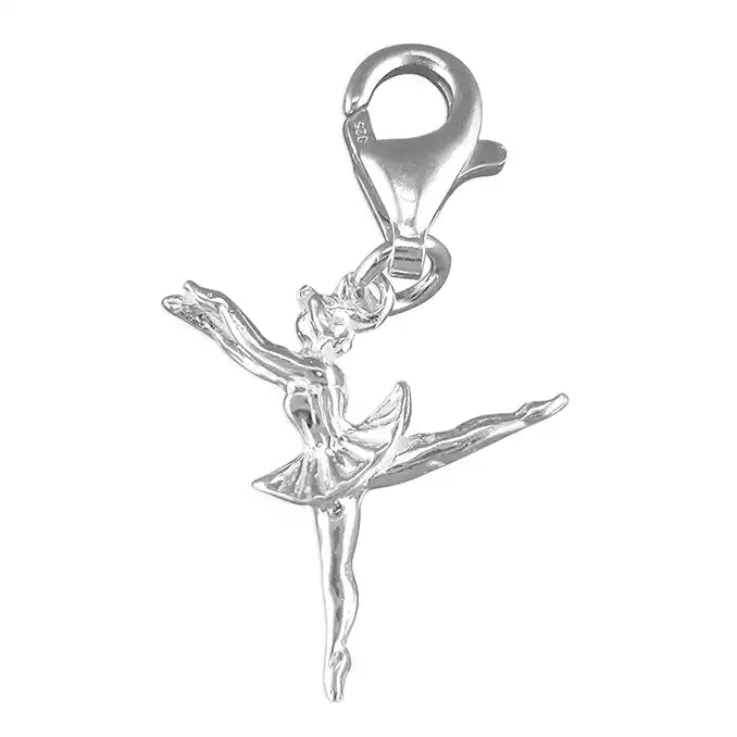 Sterling Silver Ballerina Clip Charm - Melchior Jewellery