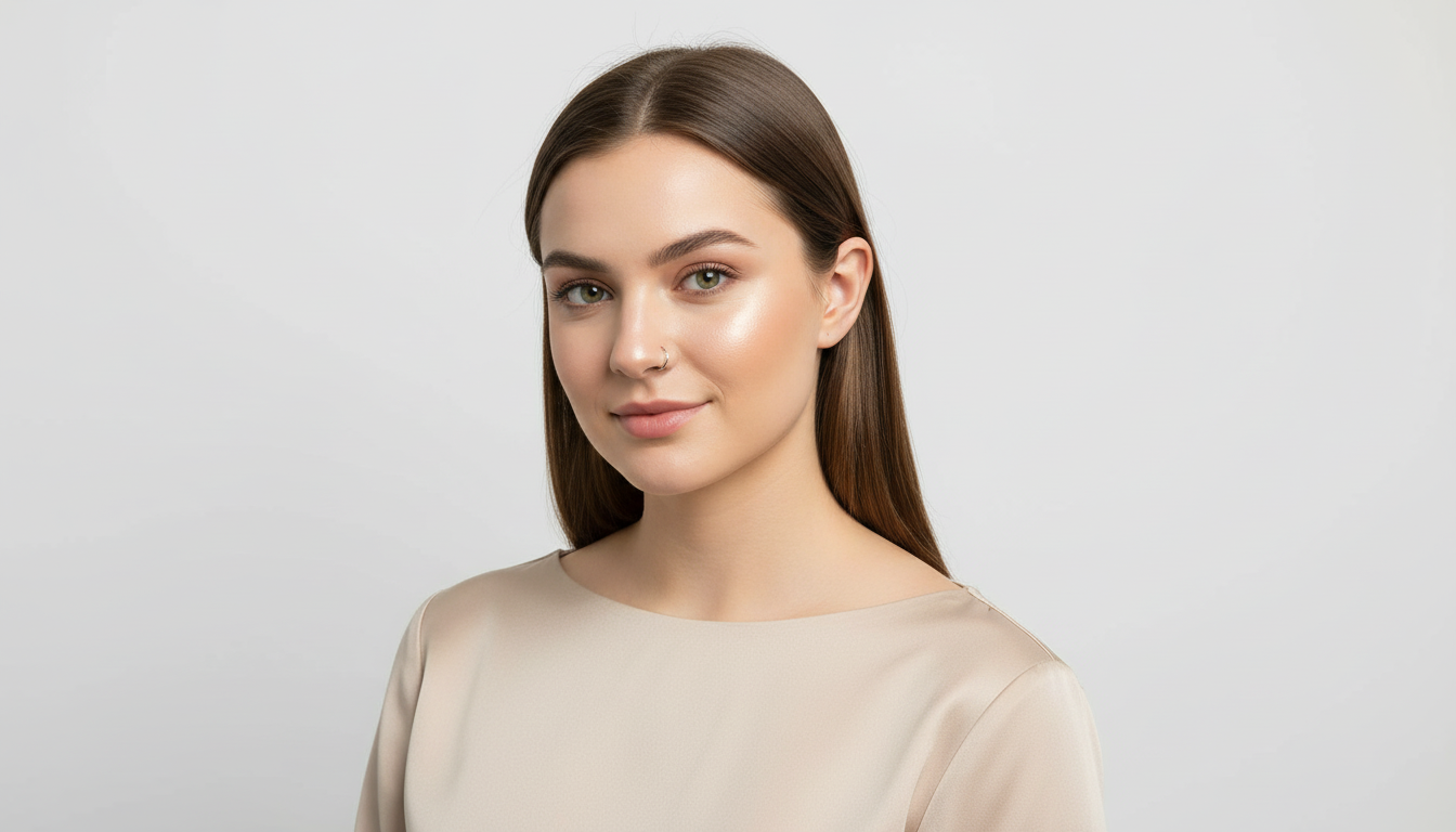 Sterling Silver 8mm Plain Nose Ring - Melchior Jewellery