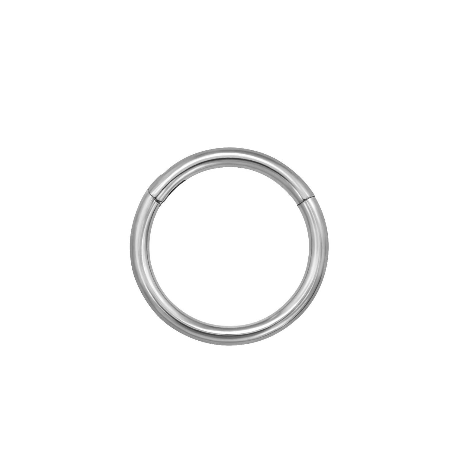Titanium Hinged Hinged Segment Clicker Hoop Ring - Melchior Jewellery