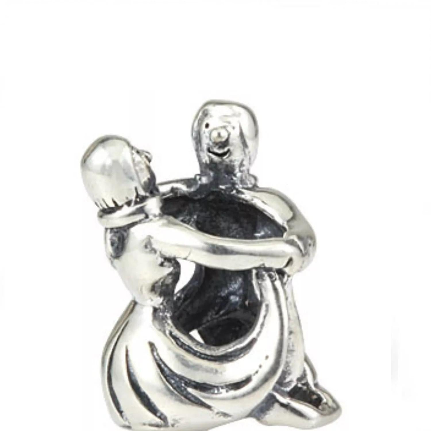 Sterling silver dancing couple charm bead by Melchior Jewellery depicting a dancing pair in detailed design