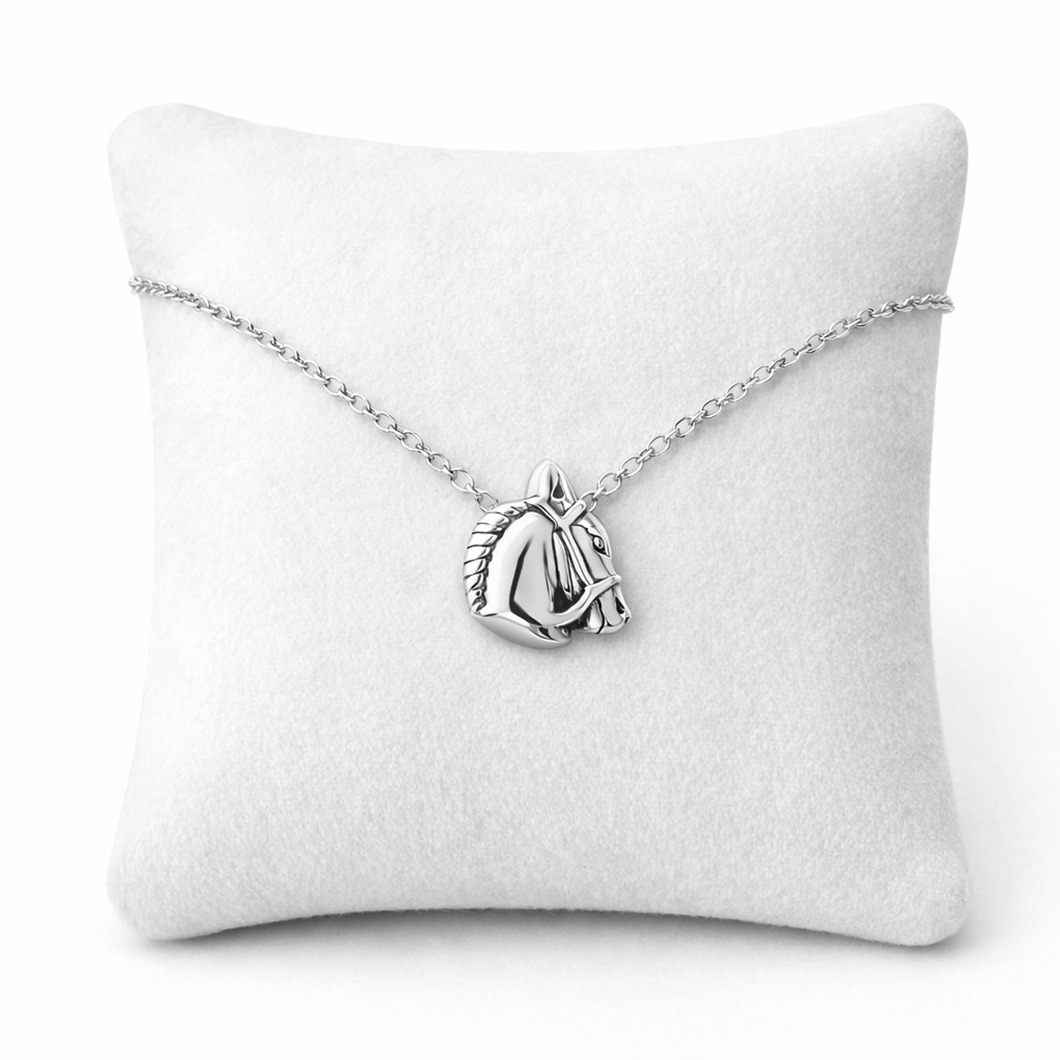 Melchior Jewellery sterling silver horse necklace featuring a detailed horse head pendant on a delicate chain