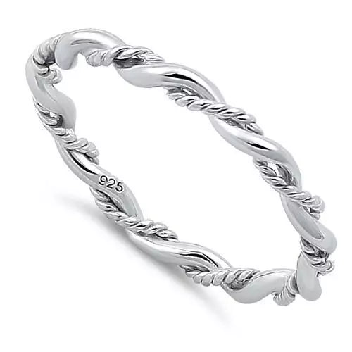 Sterling Silver Twist Ring - Melchior Jewellery