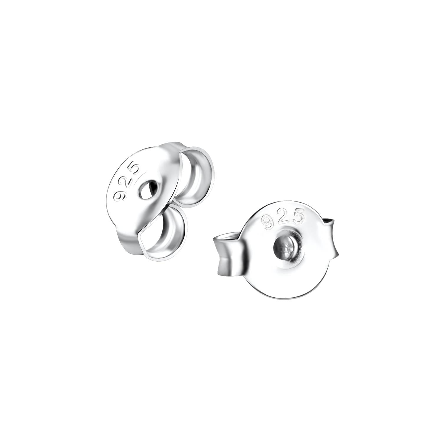 Melchior Jewellery 925 sterling earring backs for adult and childrens earrings showing hypoallergenic earring backs silver