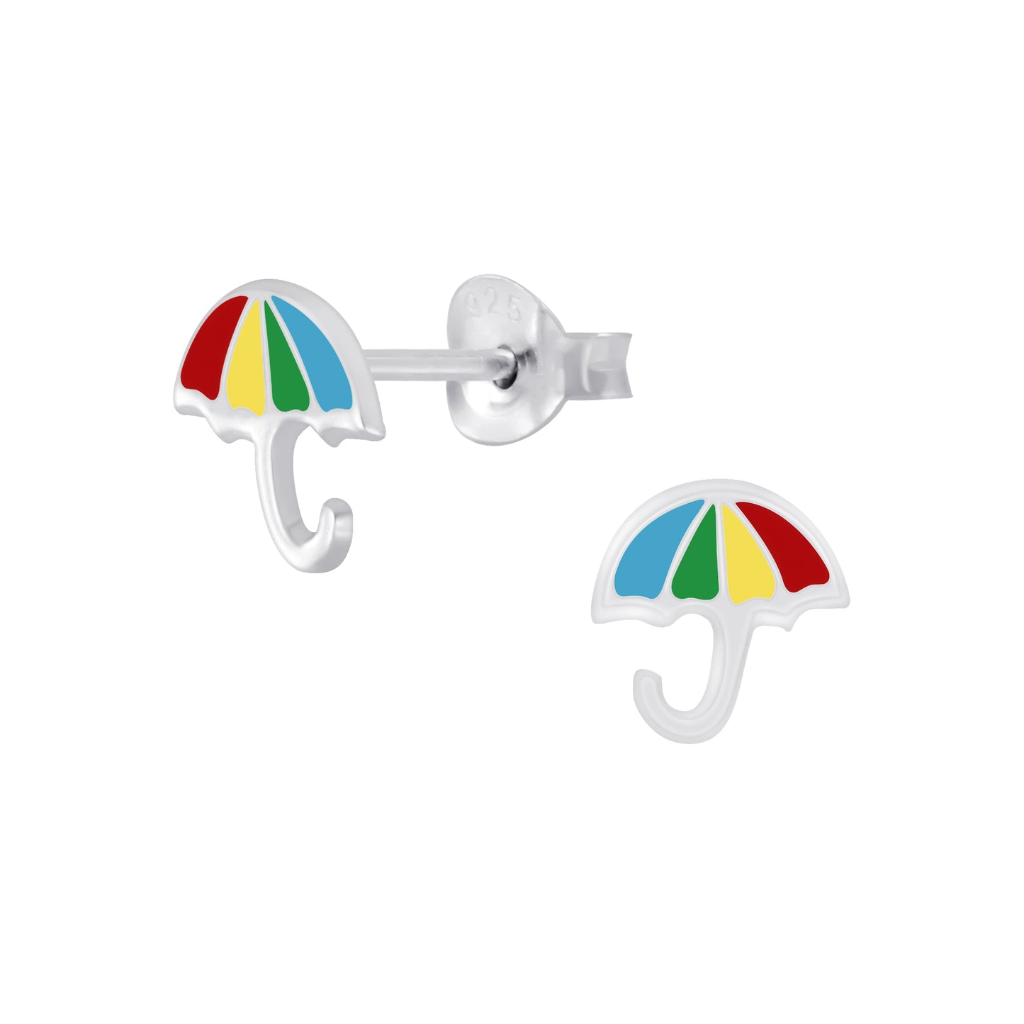 Children's Sterling Silver Umbrella Stud Earrings - Melchior Jewellery