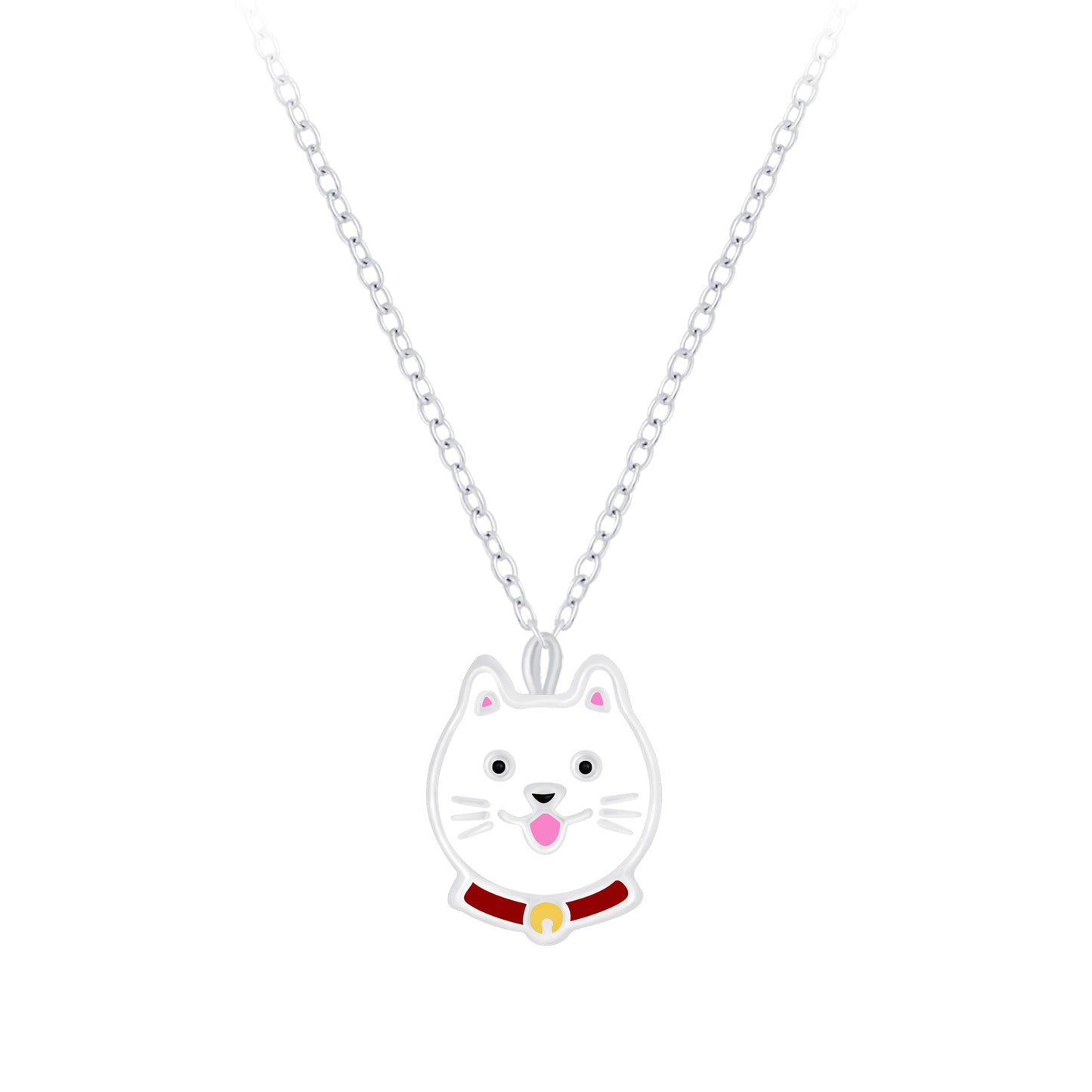 Children's Sterling Silver Cat Necklace - Melchior Jewellery