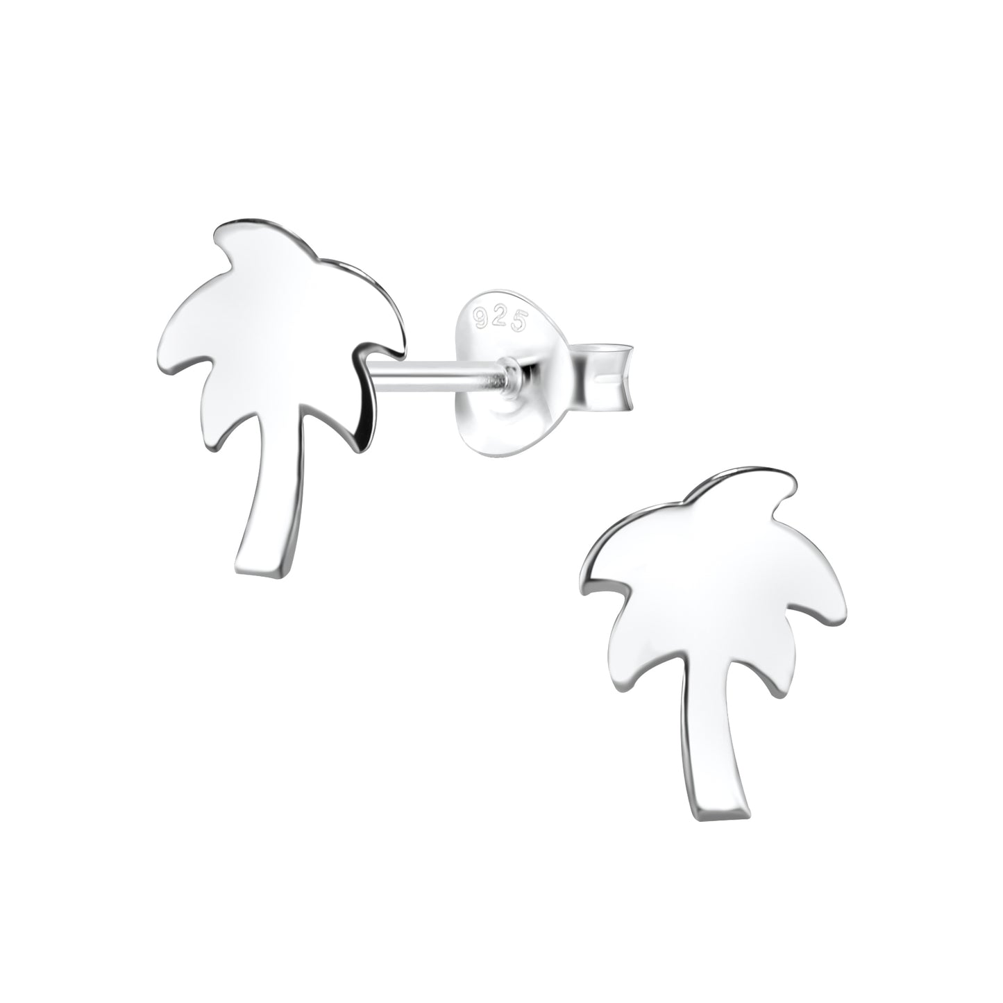 Children's Sterling Silver Palm Tree Stud Earrings - Melchior Jewellery