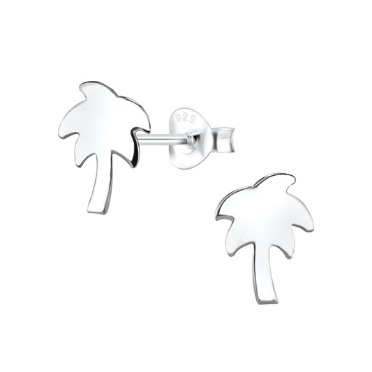 Children's Sterling Silver Palm Tree Stud Earrings - Melchior Jewellery