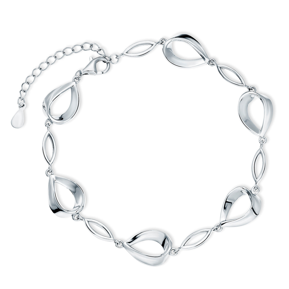Sterling Silver Link Loop Bracelet - Melchior Jewellery
