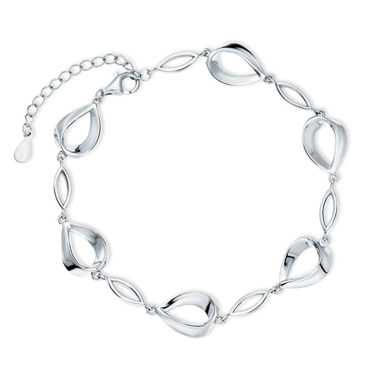 Sterling Silver Link Loop Bracelet - Melchior Jewellery