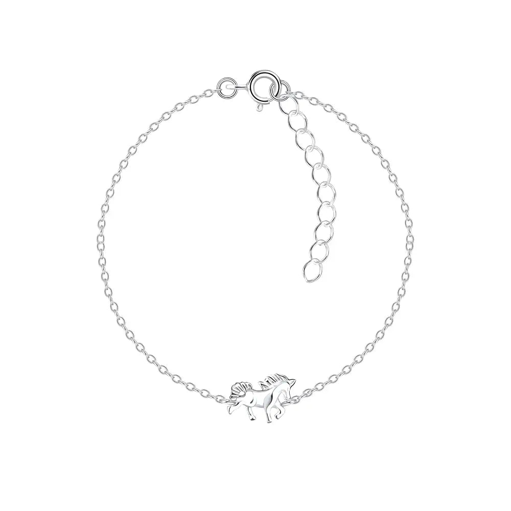 Children's Sterling Silver Horse Bracelet - Melchior Jewellery