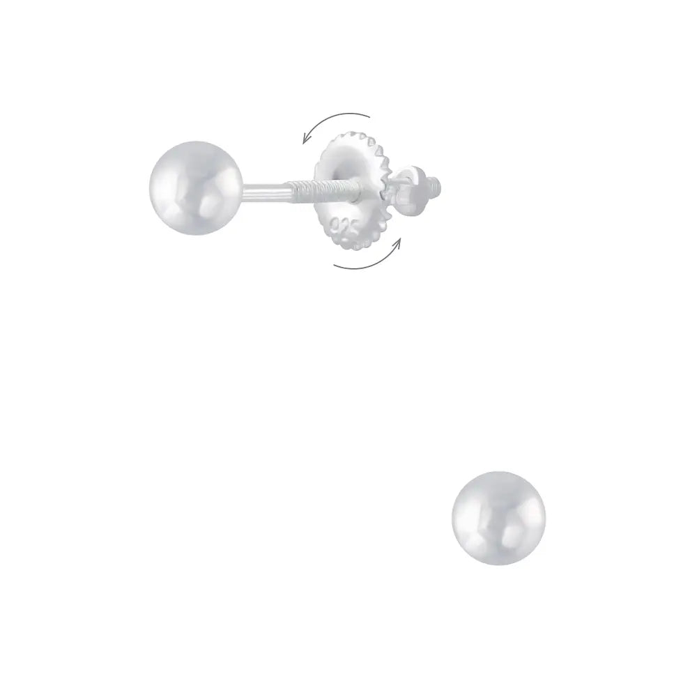 Ball back sales stud earrings