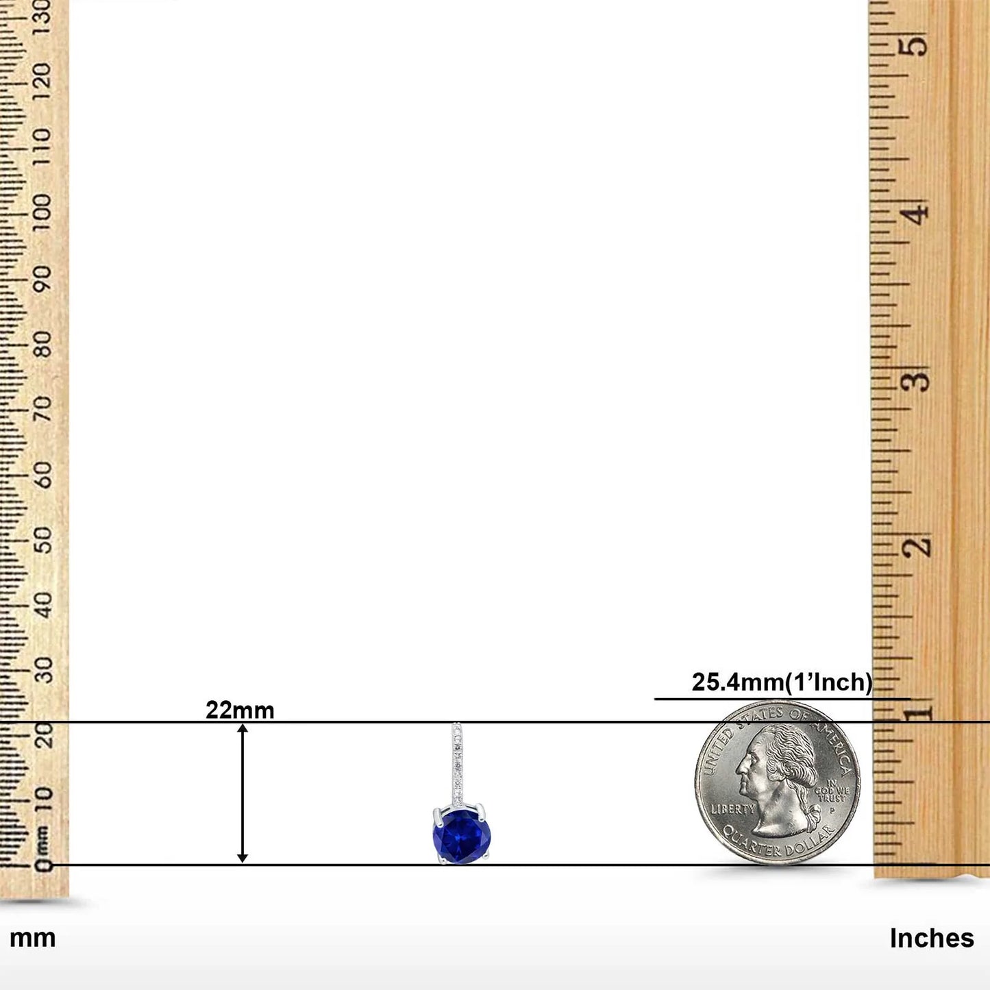 Sterling Silver Sapphire Huggie Drop Earrings - Melchior Jewellery