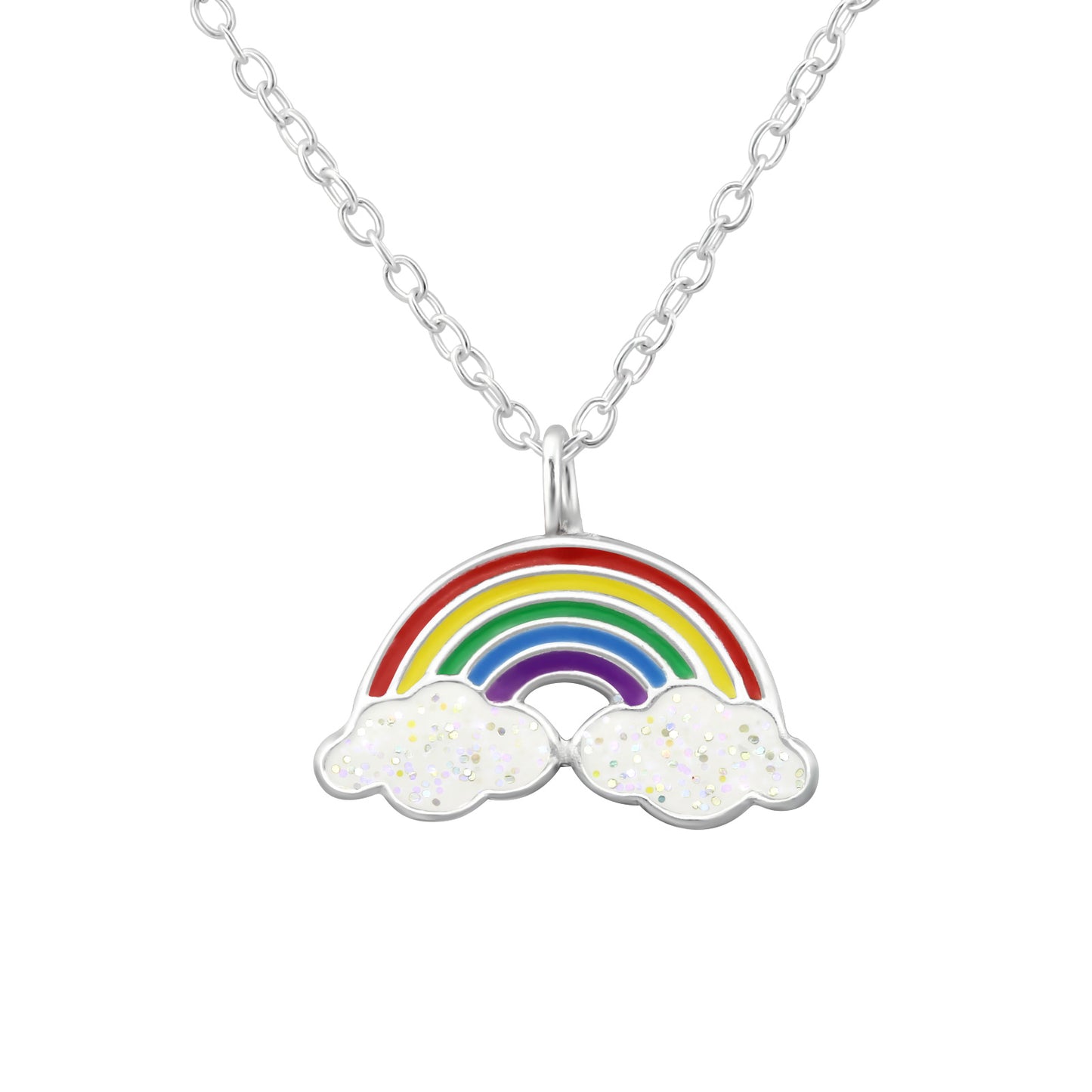 Children's Sterling Silver Rainbow Necklace - Melchior Jewellery