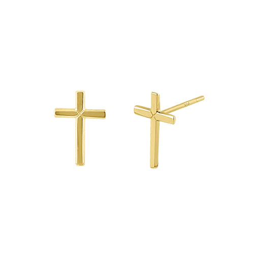 Stud on sale earrings cross