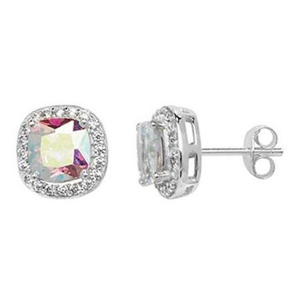Sterling Silver Classic Opalescent Crystal Earrings - Melchior Jewellery