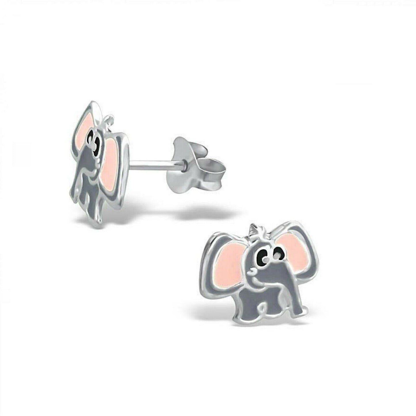 Children's Sterling Silver Elephant Stud Earrings - Melchior Jewellery