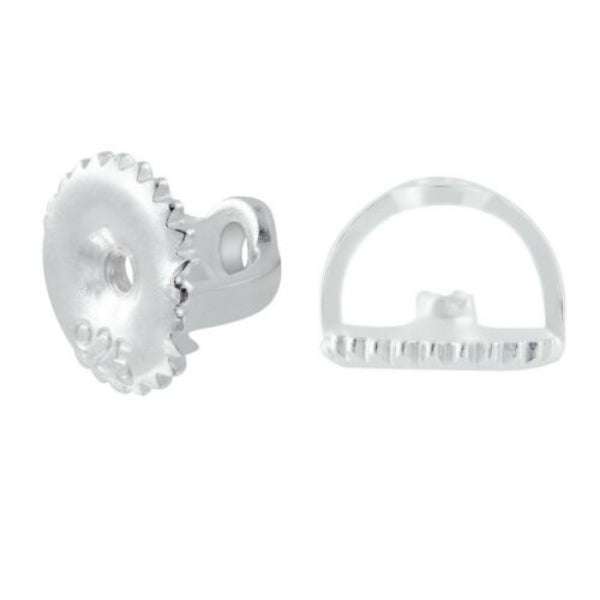 Melchior Jewellery sterling silver screw back earring findings for childrens earrings 925 marked pair