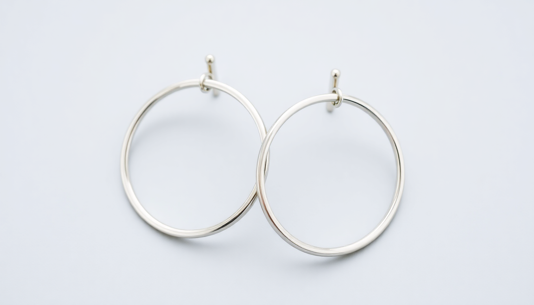 silver classic hoop earrings