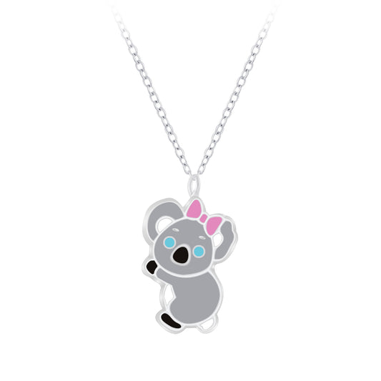 Children's Sterling Silver Koala Bear Necklace