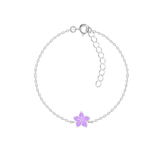 Children's Sterling Silver Flower Bracelet