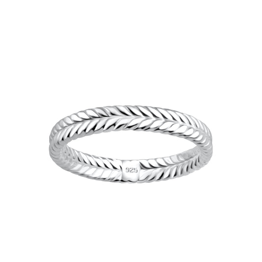 Sterling Silver Womans Braid Ring