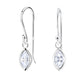 Sterling Silver Marquise CZ Drop Earrings