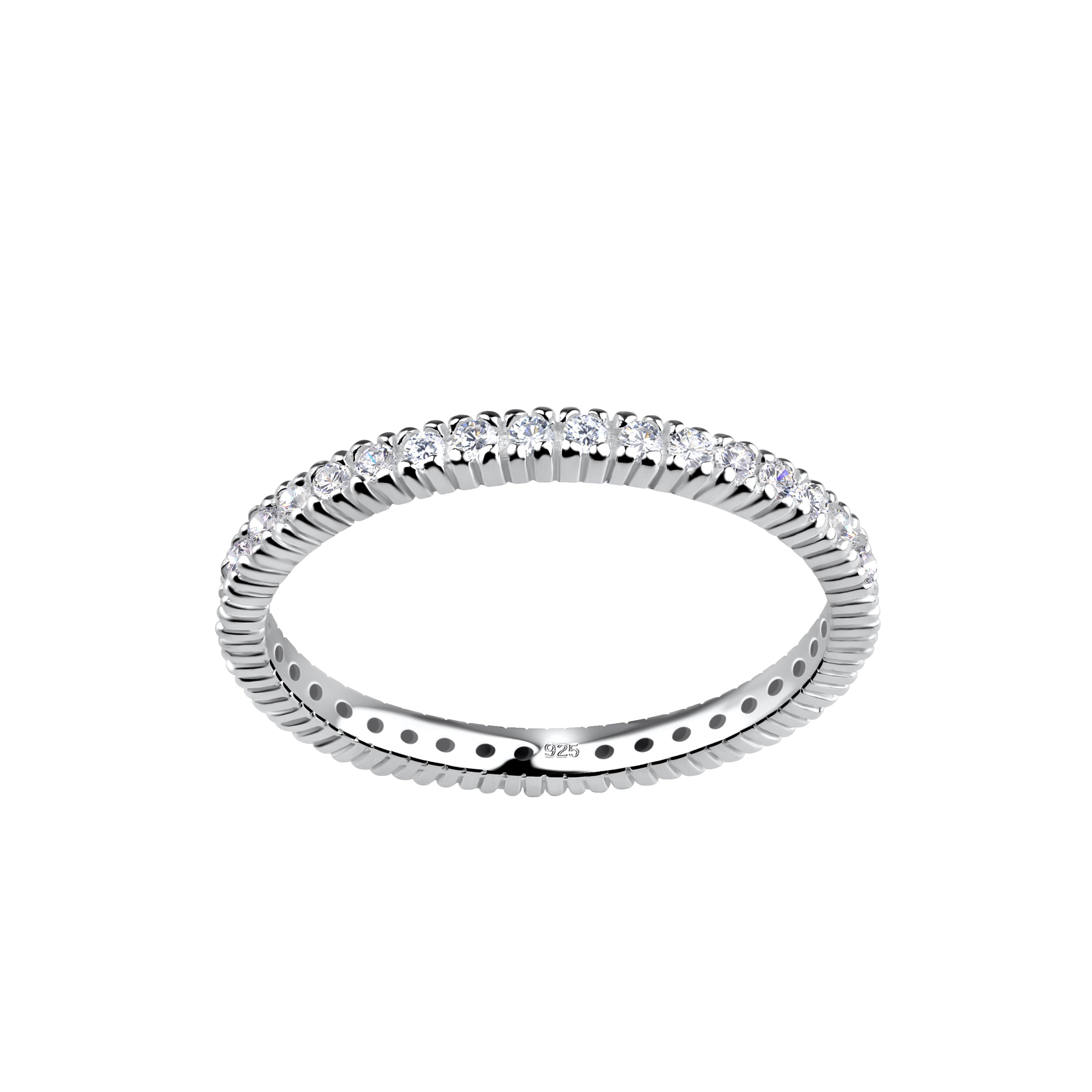 Sterling Silver CZ Eternity Ring - Melchior Jewellery 