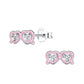 Children's Sterling Silver CZ Sunglasses Stud Earrings