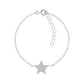 925 Sterling Silver CZ Star Bracelet