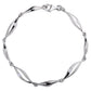 Sterling Silver Fancy Bracelet With Cubic Zirconia